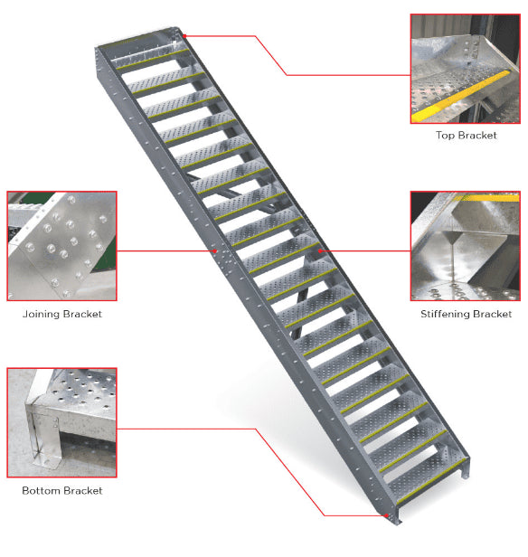Mezzanine Steel Stairs