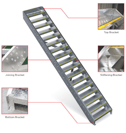 Mezzanine Steel Stairs