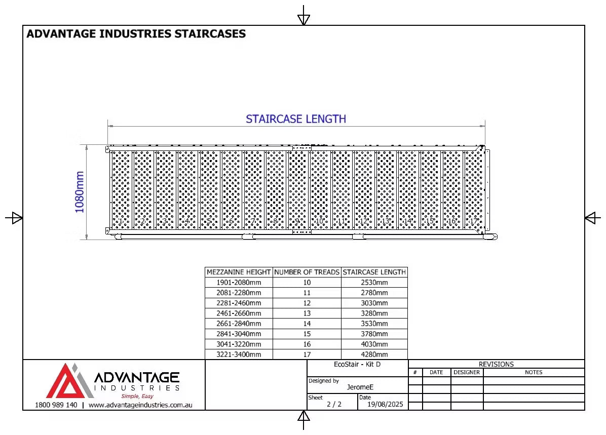 Mezzanine Steel Stairs
